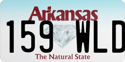 AR license plate 159WLD