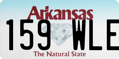 AR license plate 159WLE