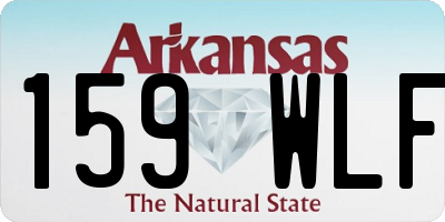 AR license plate 159WLF