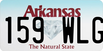 AR license plate 159WLG
