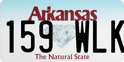 AR license plate 159WLK