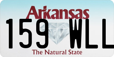 AR license plate 159WLL
