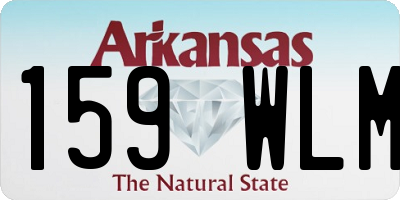 AR license plate 159WLM