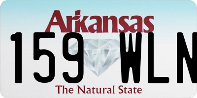 AR license plate 159WLN