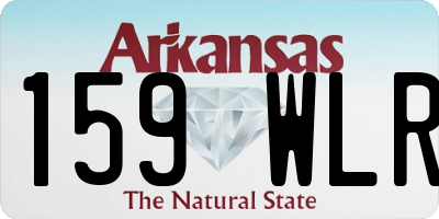 AR license plate 159WLR