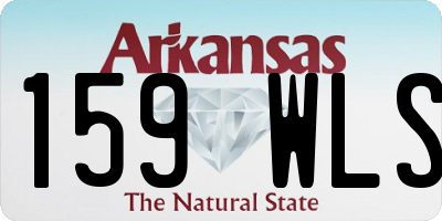 AR license plate 159WLS