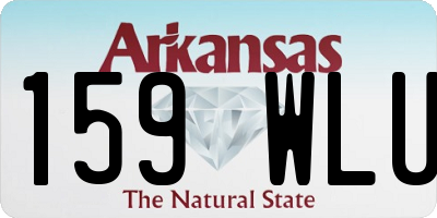 AR license plate 159WLU