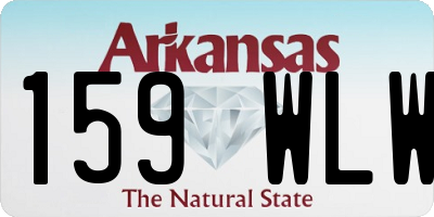 AR license plate 159WLW