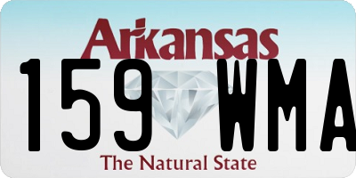 AR license plate 159WMA