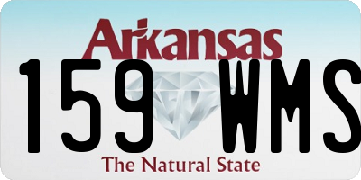 AR license plate 159WMS