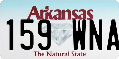 AR license plate 159WNA