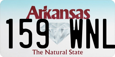 AR license plate 159WNL