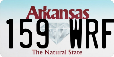 AR license plate 159WRF
