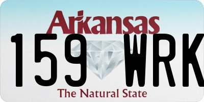 AR license plate 159WRK
