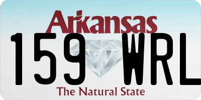 AR license plate 159WRL