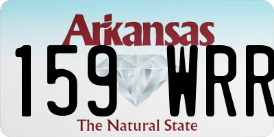 AR license plate 159WRR