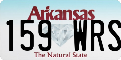 AR license plate 159WRS