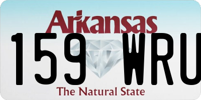 AR license plate 159WRU