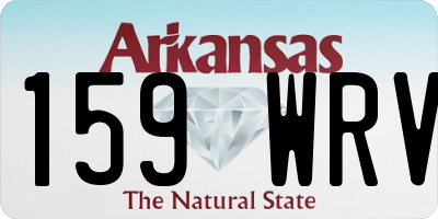 AR license plate 159WRV