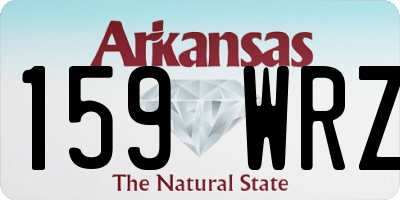 AR license plate 159WRZ