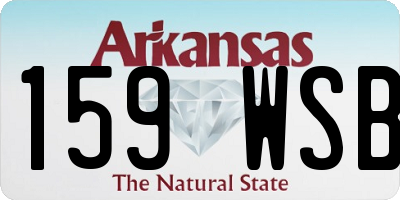 AR license plate 159WSB