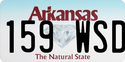 AR license plate 159WSD