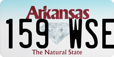 AR license plate 159WSE