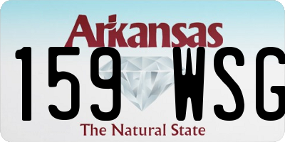 AR license plate 159WSG