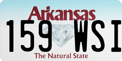 AR license plate 159WSI