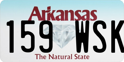 AR license plate 159WSK