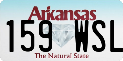 AR license plate 159WSL