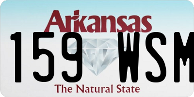 AR license plate 159WSM