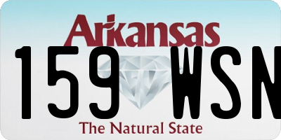 AR license plate 159WSN