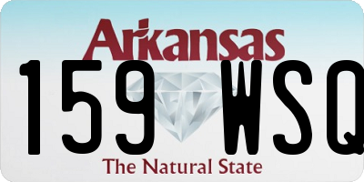 AR license plate 159WSQ