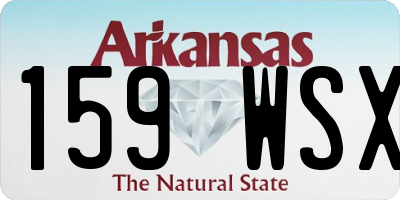 AR license plate 159WSX