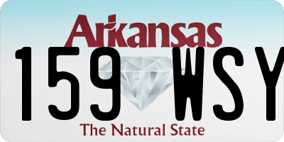 AR license plate 159WSY