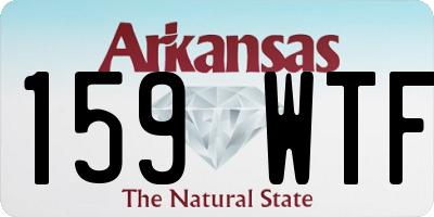 AR license plate 159WTF