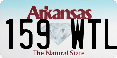 AR license plate 159WTL