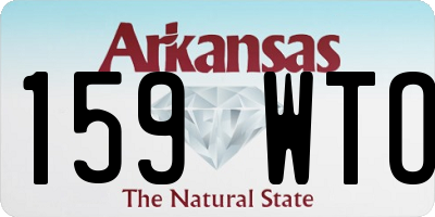 AR license plate 159WTO
