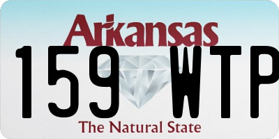 AR license plate 159WTP