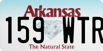 AR license plate 159WTR