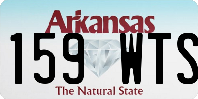 AR license plate 159WTS