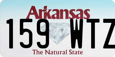 AR license plate 159WTZ