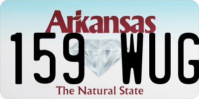 AR license plate 159WUG