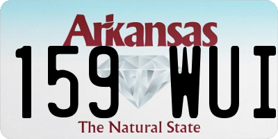 AR license plate 159WUI