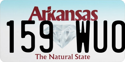 AR license plate 159WUO