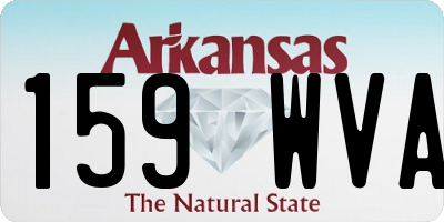 AR license plate 159WVA
