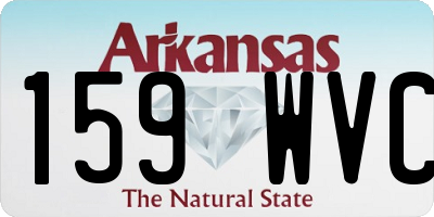 AR license plate 159WVC