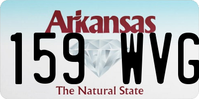 AR license plate 159WVG