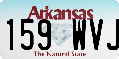 AR license plate 159WVJ